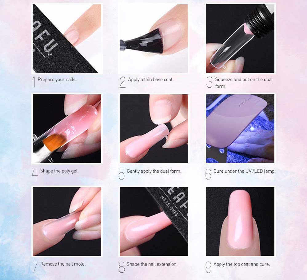 Best Polygel Nail Kit with LED Lamp HOW IT WORKS