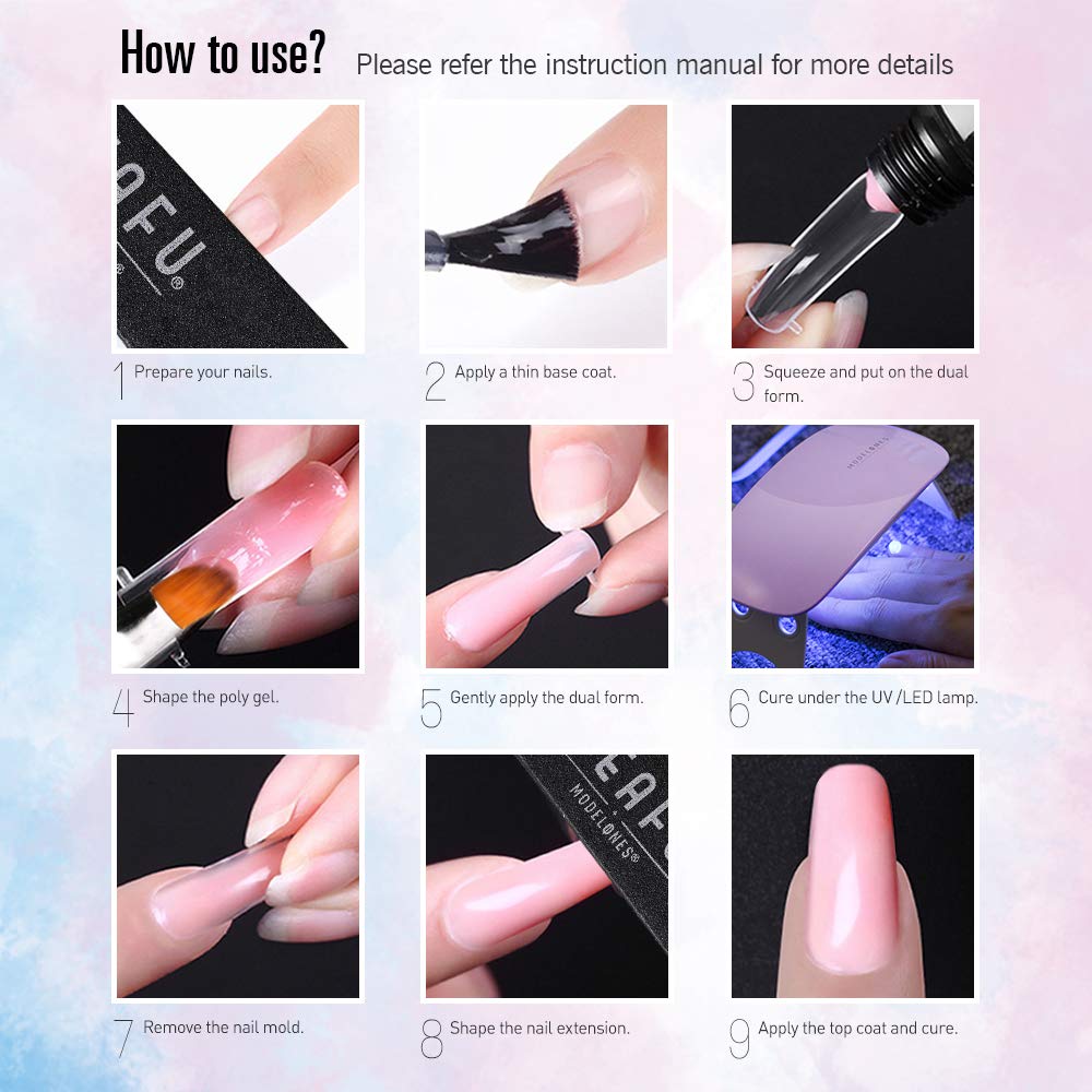 Best Polygel Nail Kit with LED Lamp